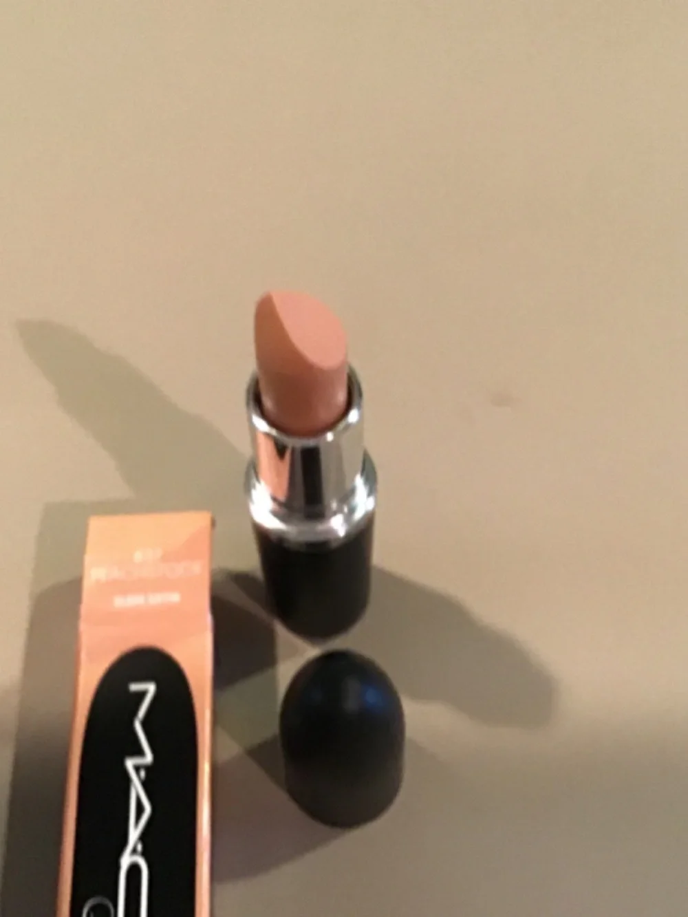 MAC Cosmetics Maximal Sleek Satin Lipstick in “Peachstock” New